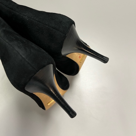 Cole Haan Nike Air Heels Pointed Toe Suede Boots Size 7.5 - Picture 11 of 13